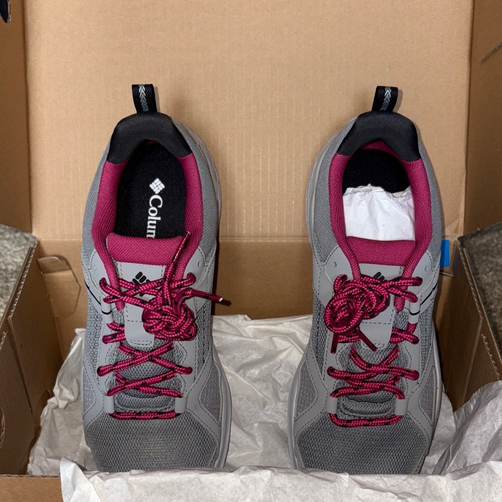 Columbia Women's Athletic Shoes in Gray and Pink